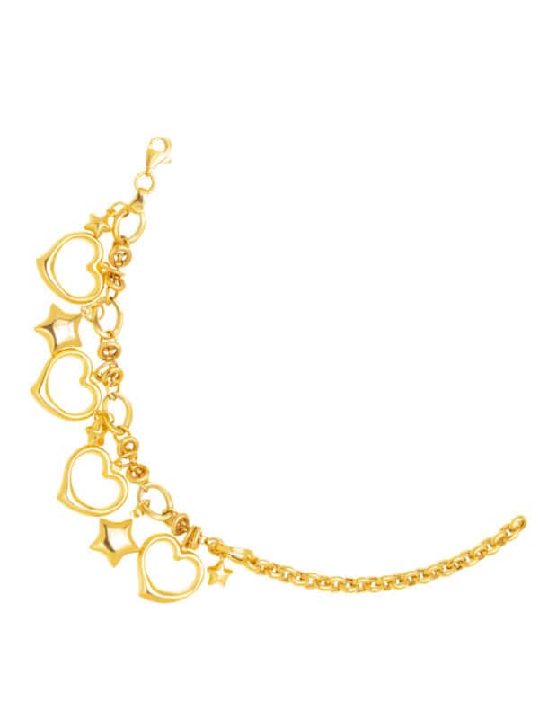 TOMEI Lusso Italia Love Bracelet, Yellow Gold 916