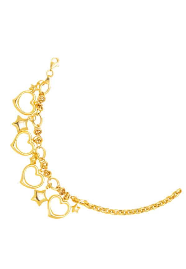 TOMEI Lusso Italia Love Bracelet, Yellow Gold 916