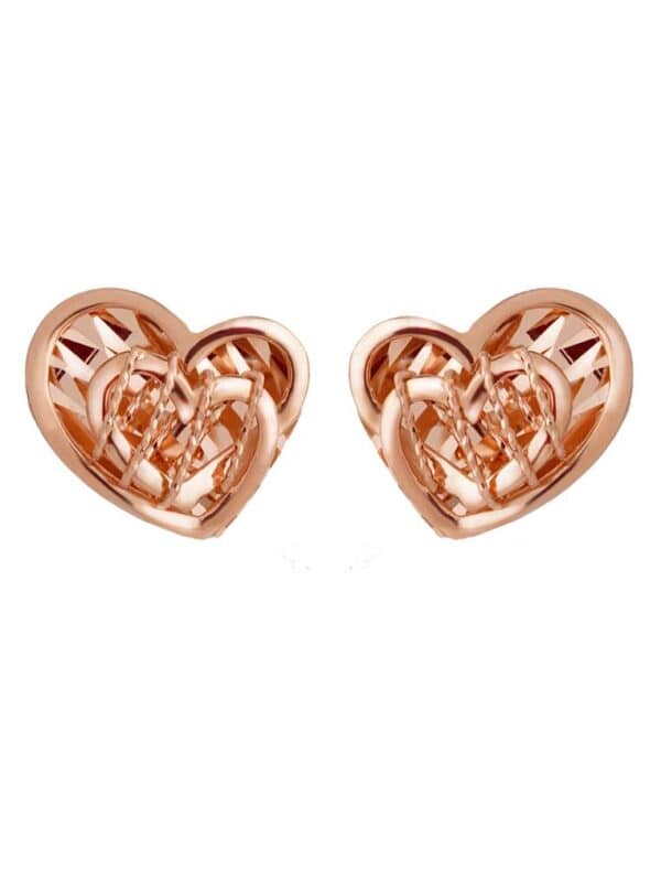 TOMEI Rouge Collection, Fall in Love Earrings, Rose Gold 750