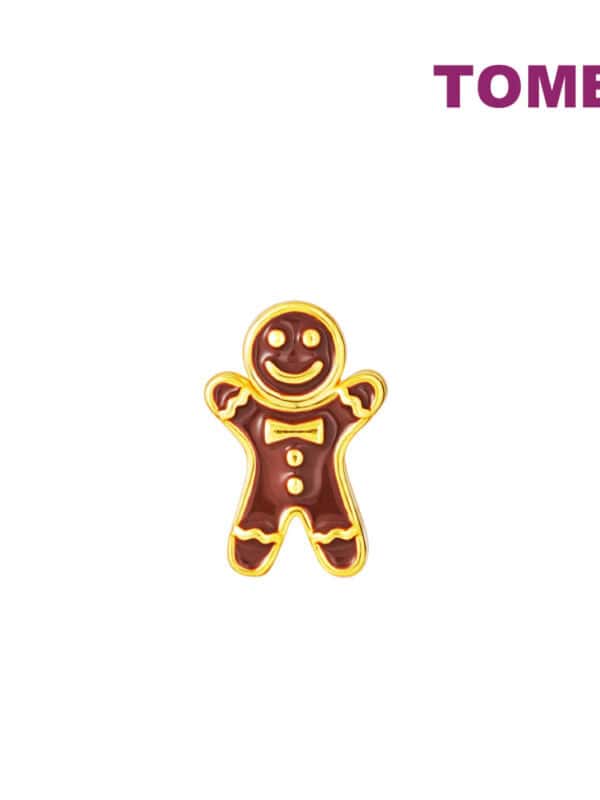 TOMEI Chomel Gingerbread Man Charm, Yellow Gold 916