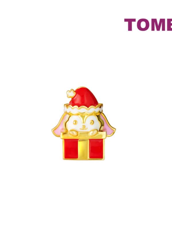 XMAS_1000x1000_0127_TM-YG1180P-EC TOMEI Chomel Bunny In The House Charm, Yellow Gold 916