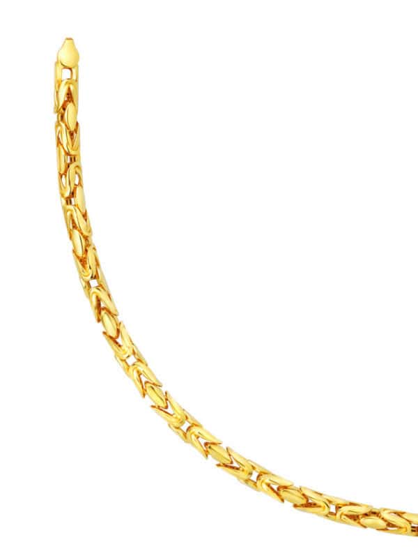 TOMEI Lusso Italia Rounded Interlocking Bracelet, Yellow Gold 916