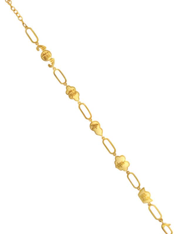 TOMEI Five-Blessing Bracelet, Yellow Gold 916