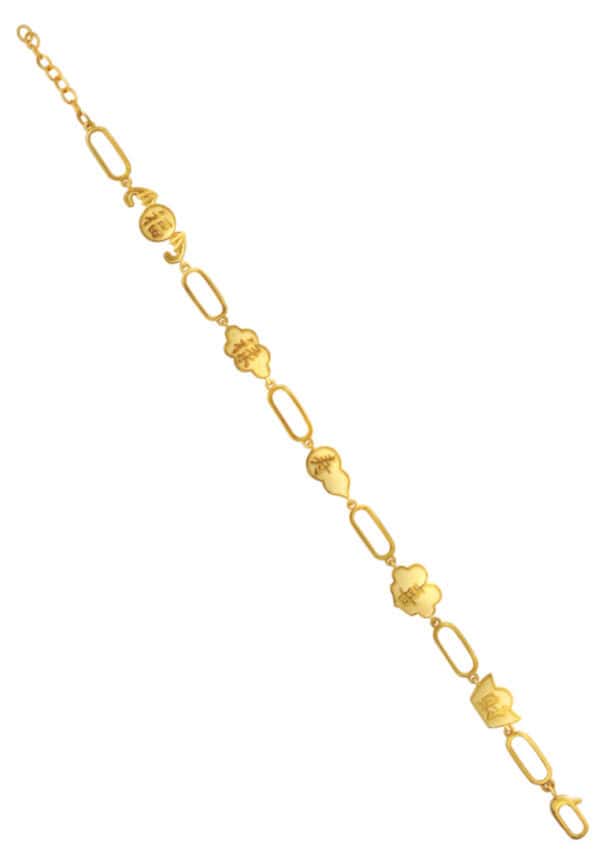 TOMEI Five-Blessing Bracelet, Yellow Gold 916