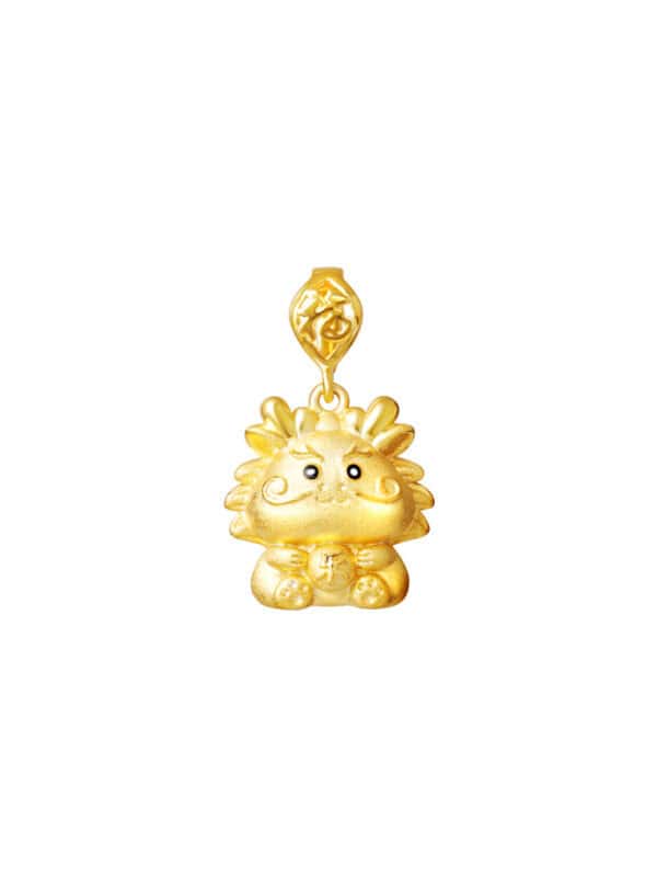 master762x1100_0006_Sony_16729 TOMEI Happy Joyful Dragon Pendant, Yellow Gold 916