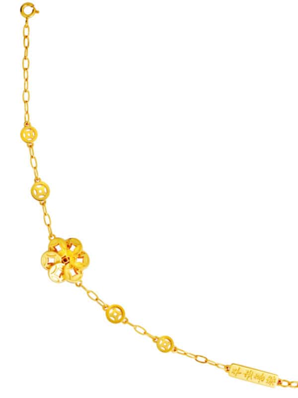 TOMEI Good Luck Bracelet, Yellow Gold 916