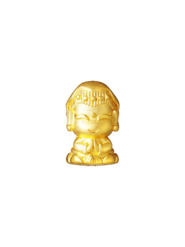 TOMEI Chomel Guan Yin Charm, Yellow Gold 916