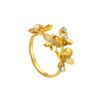 TOMEI Lusso Italia Flower Ring, Yellow Gold 916