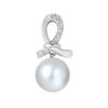 TOMEI Pearl Pendant Set, White Gold 585