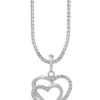TOMEI Art Of Love Diamond Pendant Set, White Gold 585