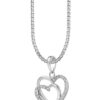TOMEI Art Of Love Diamond Pendant Set, White Gold 585