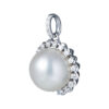 TOMEI Pearl Pendant, White Gold 750