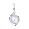 TOMEI Pearl Pendant Set, White Gold 585