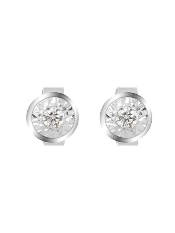 TOMEI Insignia Series, Diamond Earrings, White Gold 585