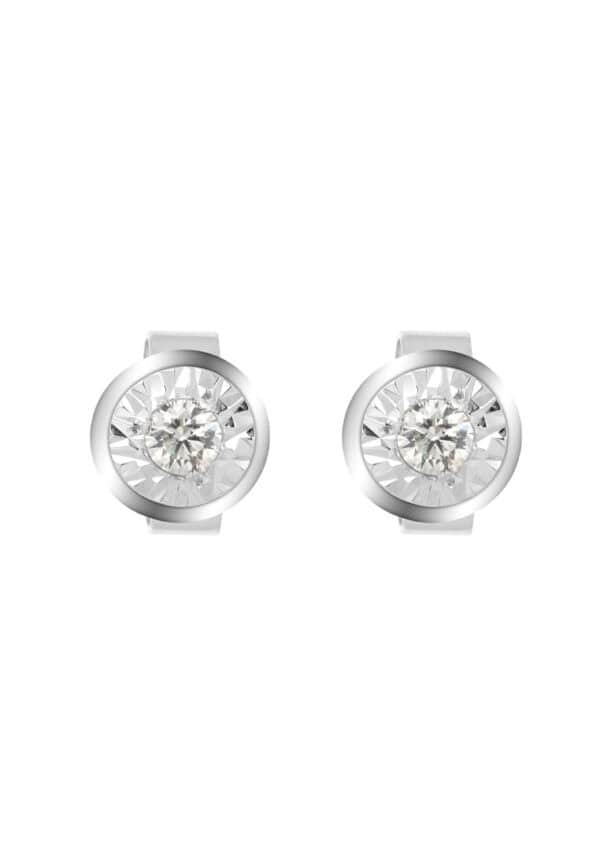 TOMEI Insignia Series, Diamond Earrings, White Gold 585