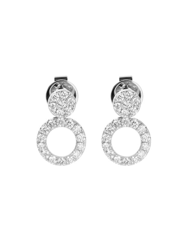 TOMEI Charlie Earrings, White Gold 750