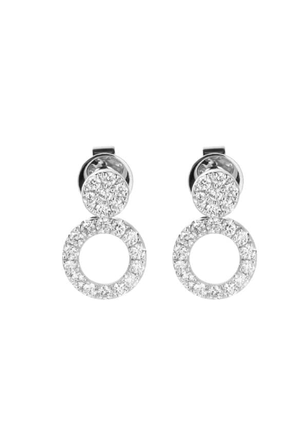 TOMEI Charlie Earrings, White Gold 750