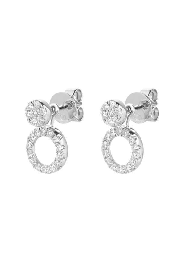 TOMEI Charlie Earrings, White Gold 750