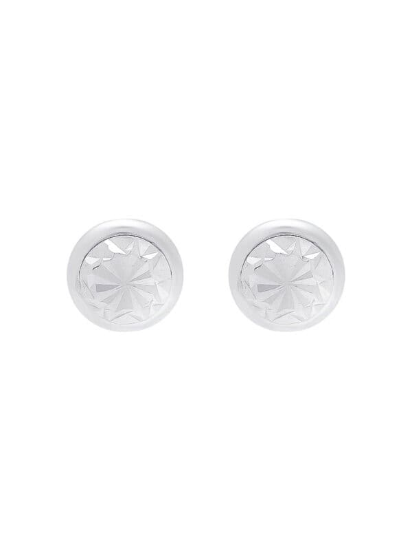 TOMEI Belly Button Earrings, White Gold 585