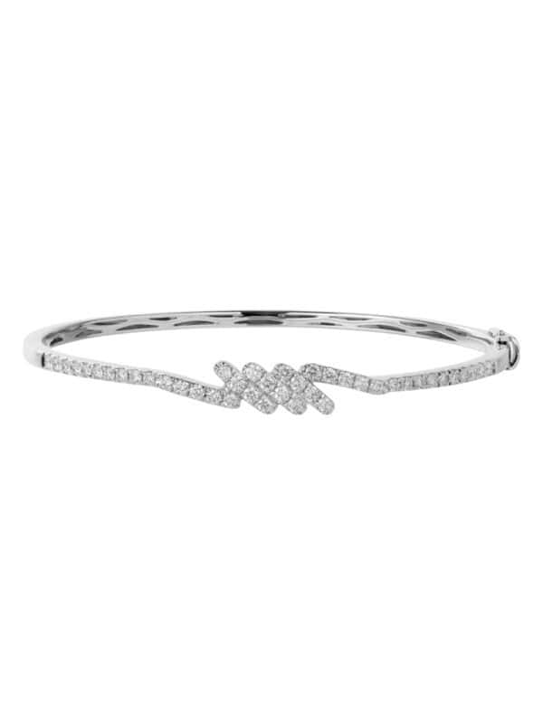 TOMEI Diamond Bangle, White Gold 585