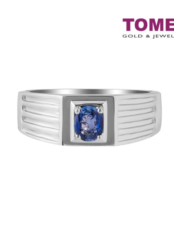 tomei_0002s_0001_Sony_4611.psd TOMEI Homme Series, Sapphire Ring For Men Silver
