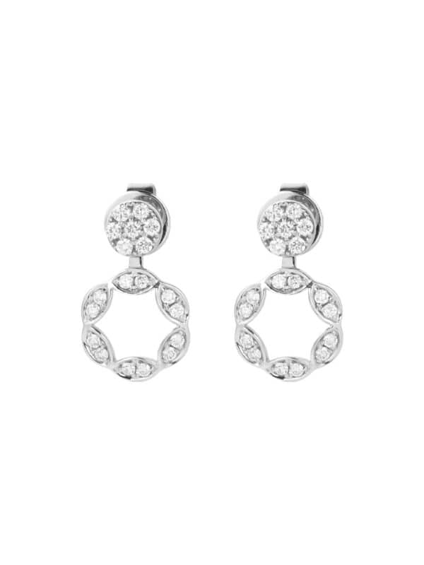 TOMEI Charlie Earrings, White Gold 750