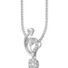 TOMEI Little Heart Collection, Diamond Pendant Set, White Gold 585