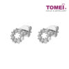 TOMEI Noble Unity Earrings, White Gold 585 (E2167)