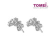 TOMEI Noble Unity Earrings, White Gold 585 (E2167)