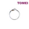 TOMEI Eternal Twine Collection Diamond Ring, White+Rose Gold 585