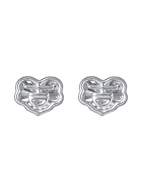 TOMEI Auspicious Cloud Earrings, White Gold 750