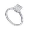 TOMEI Diamond Ring, White Gold 750