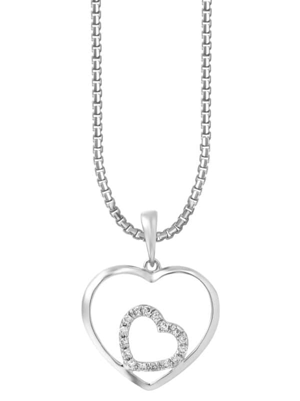 tomei_0006s_0000_Layer8copy6P4020 TOMEI Art Of Love Diamond Pendant Set, White Gold 585