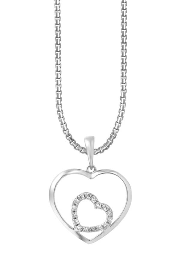 tomei_0006s_0000_Layer8copy6P4020 TOMEI Art Of Love Diamond Pendant Set, White Gold 585