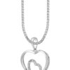TOMEI Art Of Love Diamond Pendant Set, White Gold 585
