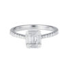 TOMEI Diamond Ring, White Gold 750