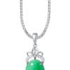 TOMEI Jade Pendant, White Gold 750