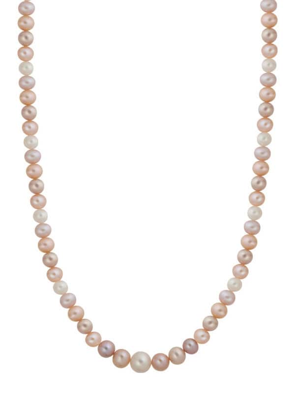 TOMEI Pearlfect Love Single Strand Necklace I Natural Mixed Pink