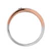 TOMEI Beyond Brilliance Diamond Ring, White+Rose Gold 585