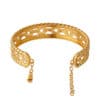 TOMEI Link Chain in Twisted Parallel Bangle, Yellow Gold 916
