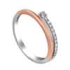 TOMEI Beyond Brilliance Diamond Ring, White+Rose Gold 585