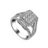 TOMEI Glamorous Diamond Ring, White Gold 750
