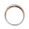 TOMEI Beyond Brilliance Diamond Ring, White+Rose Gold 585