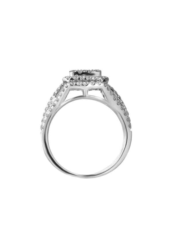 TOMEI Glamorous Diamond Ring, White Gold 750