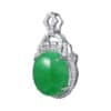 TOMEI Jade Pendant, White Gold 750