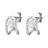 TOMEI Loving U Diamond Earrings, White Gold 585
