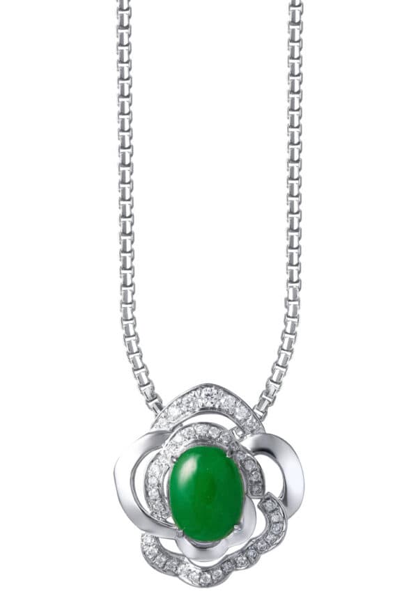 tomei_0009s_0001a_Layer8copy TOMEI Jade Pendant, White Gold 750