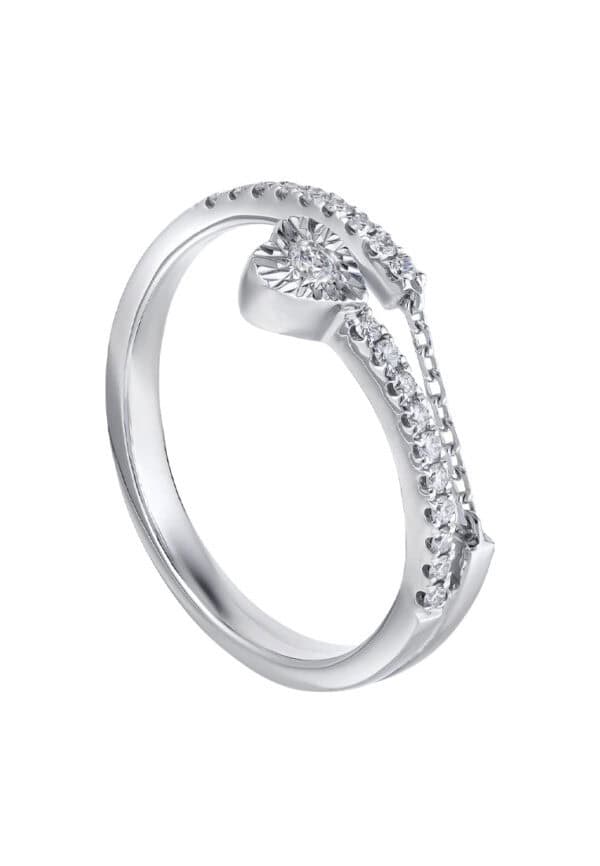 TOMEI Diamond Ring, White Gold 585