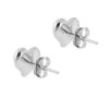 TOMEI High Polishing Heart Earrings, White Gold 585