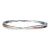 TOMEI Diamond Bangle, White+Rose 585